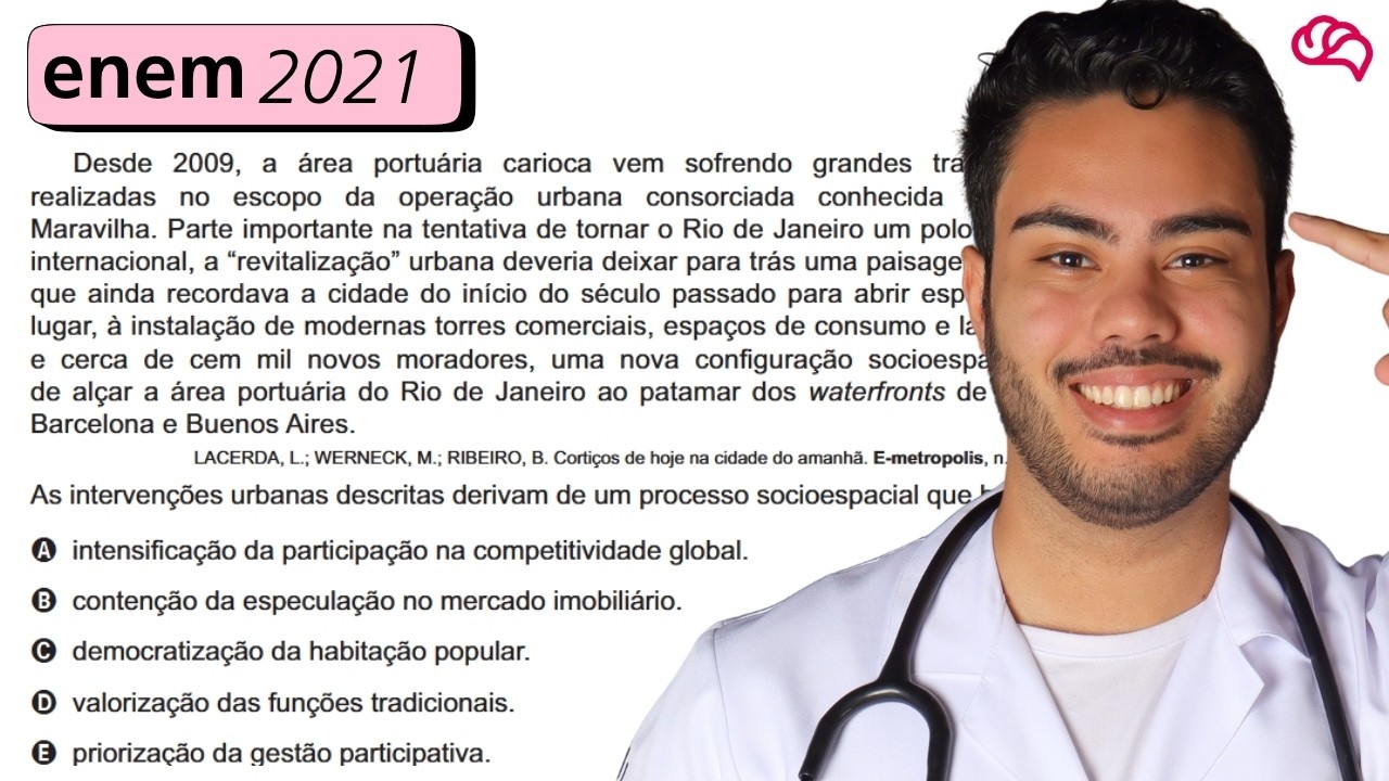 Resolução em Vídeo — Questão 61 ENEM 2021