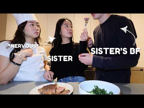 BECOMING MY SISTER AND HER BF'S PRIVATE CHEF FOR 24HRS