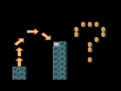 トゲブロックにTAS乗り!?(非バグ)＆ゴール後に…?(ネタ) by じょそうおじさん - Super Mario Maker - No Commentary 1br