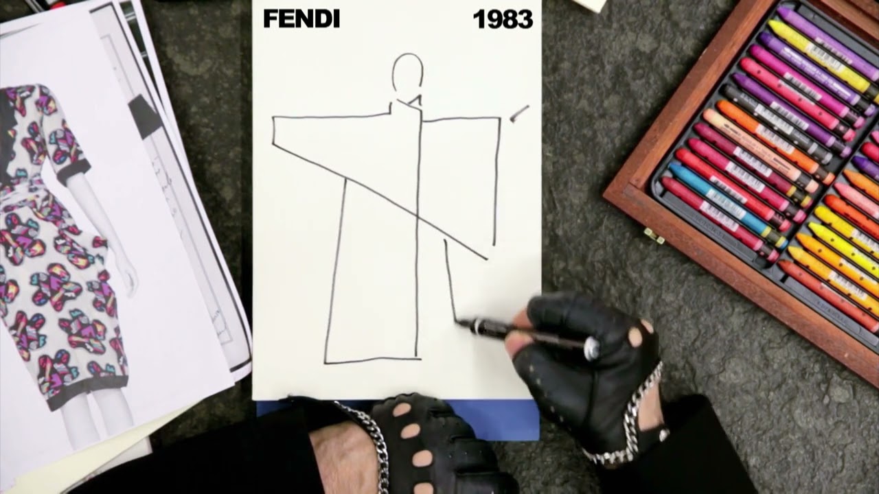 "Karl Lagerfeld Sketches His Life" (2013–15; 2023 edit) thumnail