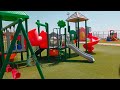 Huge Awesome Park With Sliding Hills! |Kids park|Play Ground