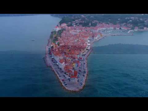 Slovenian costline from Koper to Piran  4K | #govisitslovenia