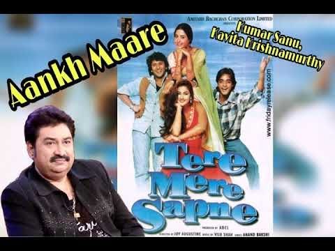 Aankh Maare O Ladka Aankh Maare [Full Song] |Tere Mere Sapne| Arshad Warsi-,90s evergreen hits songs