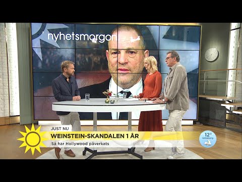 Ett år sedan Weinstein-skandalen - avslöjandena som blev startskott för metoo-r - Nyhetsmorgon (TV4)
