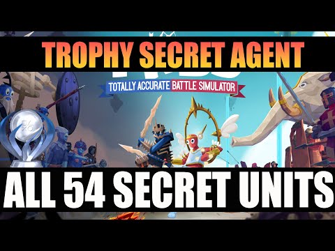 Totally Accurate Battle Simulator - All 54 Secret Units Secret Agent Guide + Secret Levels (TABS)FIX