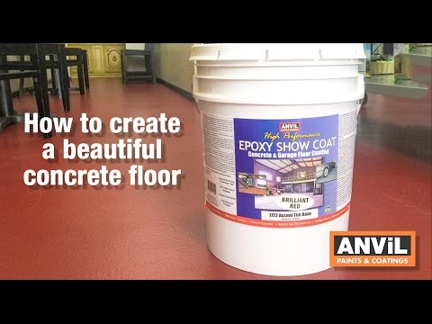 How to apply epoxy coating to concrete floors