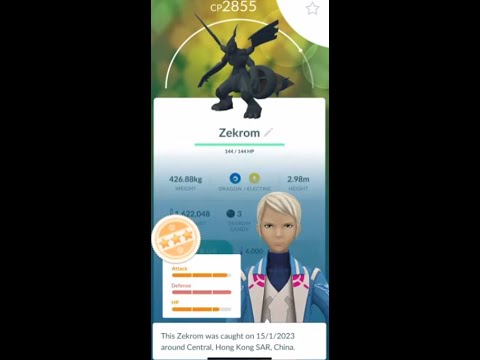 Fighting Zekrom#3 Pokémon go