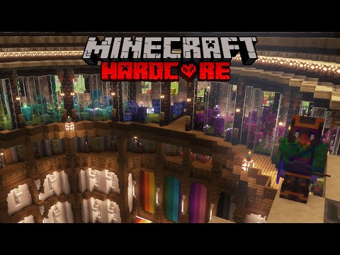 Resource Gathering & Chopping Wood in Hardcore Minecraft