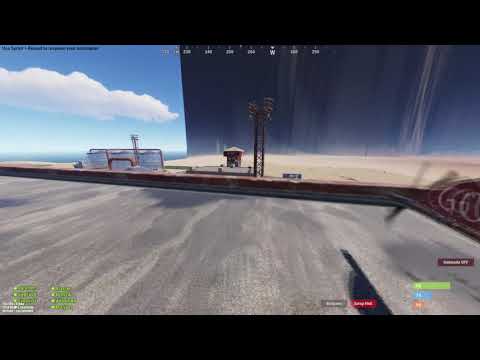 RUST: How to loot the launch-site with Minicopter without breaking sam-sites [Patched]