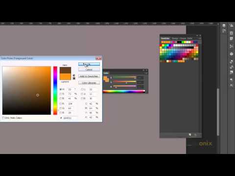 Adobe Photoshop Tutorial 9 - Basic Color and Gradient