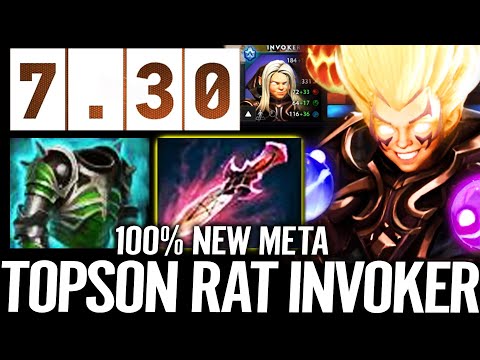 🔥 7.30 TOPSON Invoker RAT 100% NEW META  Assualt + Witch Blade WTF Dota 2 Pro Update