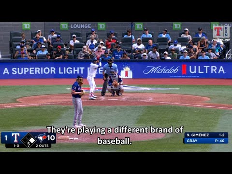 5-minutes of Awed-Compliments by Texas Rangers TV Broadcasters, BLOWN AWAY by Toronto Blue Jays