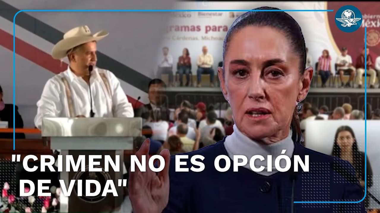 “El crimen no es opción de vida, es cárcel”: Sheinbaum