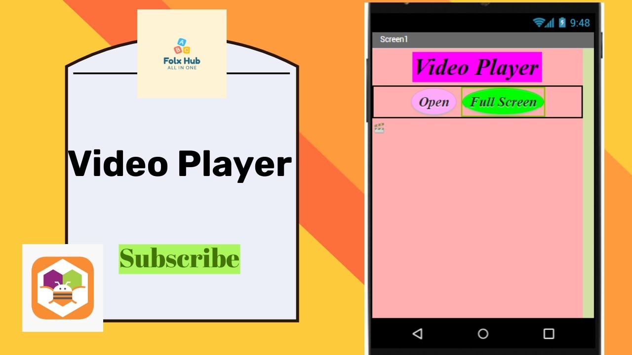 Video player App in MIT App Inventor
