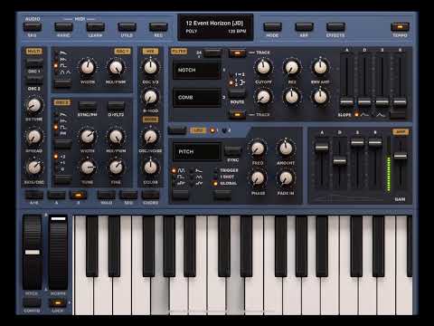 Sunrizer Synthesizer on iPad Pro - Short Demo