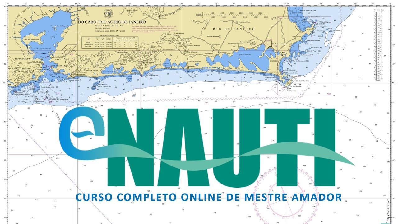 Mestre Amador: Conheça a Carta Náutica Utilizada pela Marinha na prova de Mestre Amador.