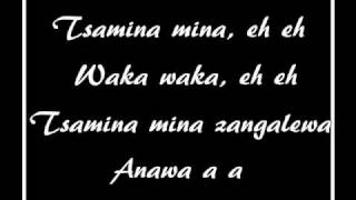 Waka Waka(This Time For Africa) Lyrics -- Official World Cup 2010 Song by Shakira