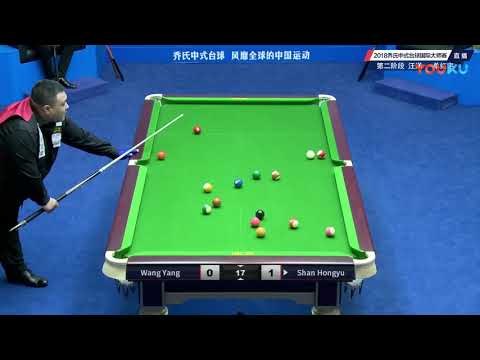 Wang Yang VS Shan Hongyu - World Chinese Pool Masters Tour 2018-2019 Stop 4 Xiushui