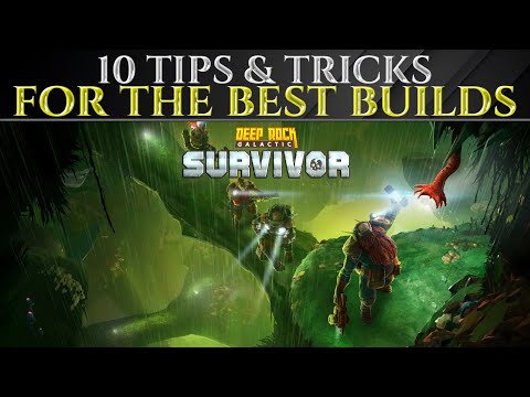 10 Pro TIPS For The BEST BUILDS In DEEP ROCK GALACTIC SURVIVOR 1.0