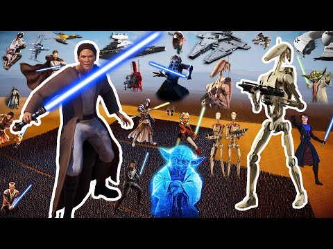 12 MILLION BATTLE DROIDS vs 1 MILLION JEDI KNIGHTS | Ultimate Epic Battle Simulator 2