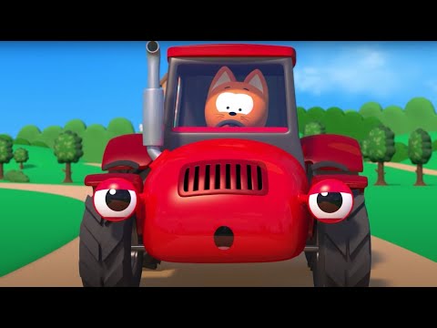Фокусник и Едет трактор по деревне - Котёнок Котэ 3D - Песенки для детей