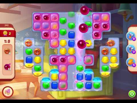 HomeScapes Level 341 no boosters (17 moves)