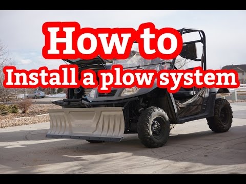 Kolpin ATV / UTV snow plow system install (www.plowdepot.com)