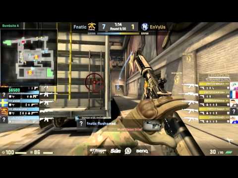 CS:GO de_train POV flusha (26/14) vs EnVyUs @ Gfinity 2015 Champion of Champions