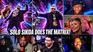 Streamers React to SOLO SIKOA Does the Matrix! Solo Sikoa is HILARIOUS! #wwe 