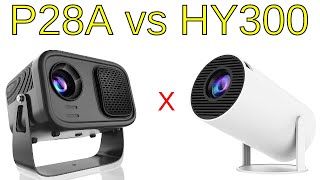  P28A vs HY300 - Comparative Test of Salange Projectors. 
