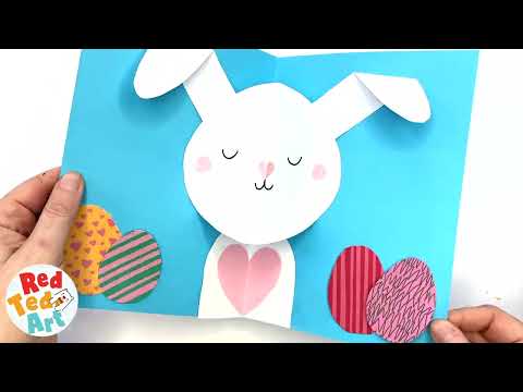 Pop Up Bunny Easter Card - Easy 3d Easter Card Designs & DIY