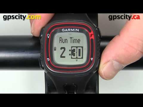 Setting up the Run/Walk Training Mode of the Garmin Forerunner 10 GPS Watch