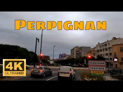 Perpignan 4K- Driving- French region