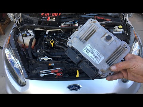 FORD FIESTA ECU ENGINE COMPUTER REMOVAL REPLACEMENT 2009-2018