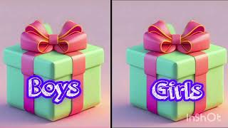 Unwrapping the Mystery: Boys vs Girls Gift Box Challenge!