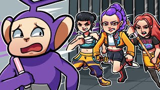 Download lagu ESCAPE FROM KPOP DEMON HUNTERS PRISON! | Tinky Winky Plays: Roblox mp3