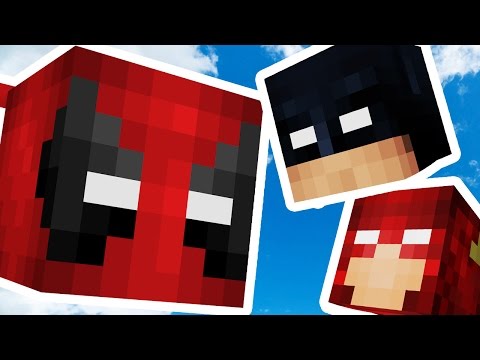 Minecraft 2v2 SKY ISLAND SUPERHERO LUCKY BLOCK BATTLES! | (Minecraft Modded Minigame) | JeromeASF