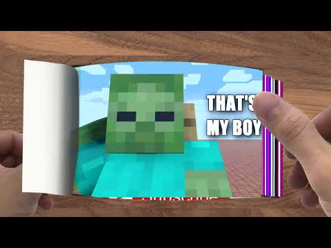 FLIPBOOK   Monster School  SEASON 9 ALL SCP EPISODE   Minecraft Animation024