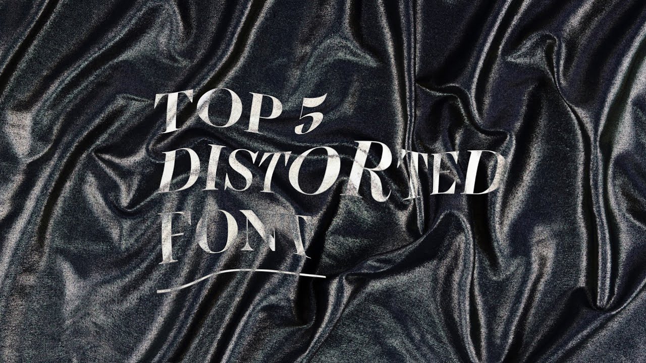 Top 5 distorted fonts free for commercial uses | DesignDisk