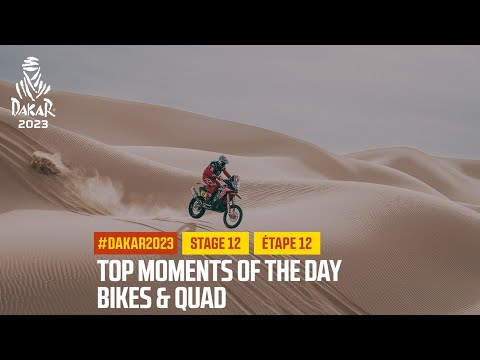 ダカール・ラリー2023 バイククラスのステージ12ハイライト動画