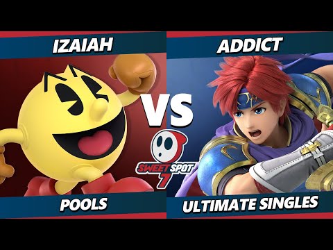 Sweet Spot 7 - Izaiah (Pac-Man) Vs. ADDICT (Roy) SSBU Ultimate Tournament