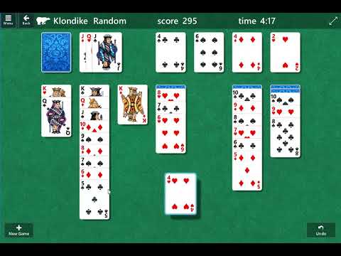 solitaire card game gameplay walkthrough Klondike - YouTube