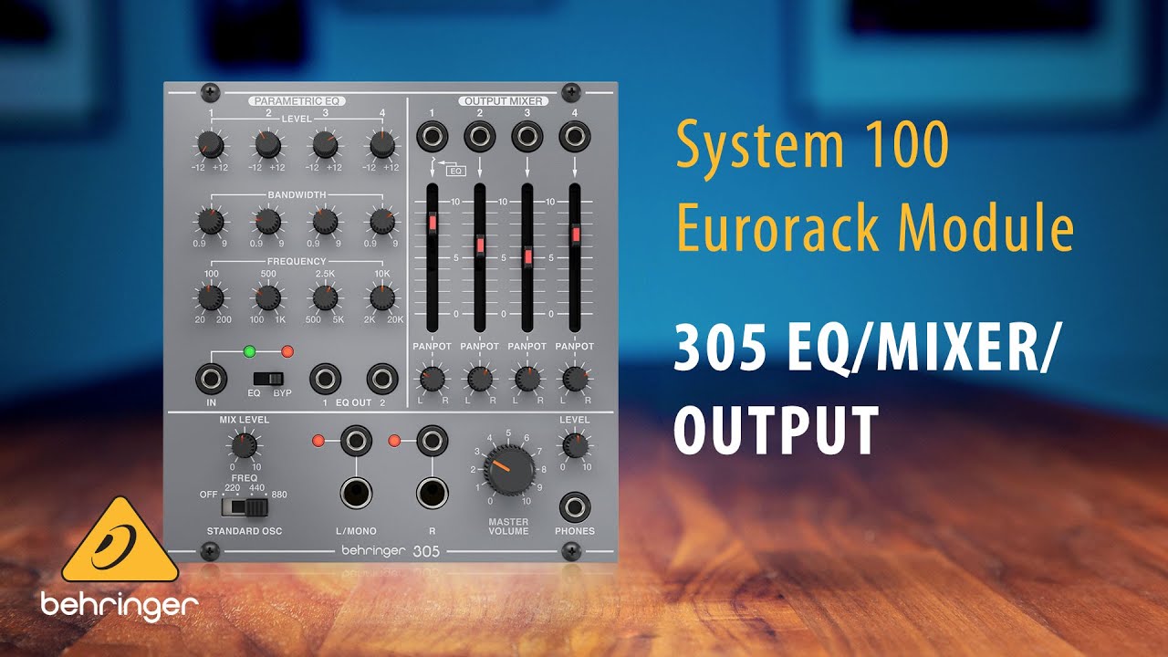 Behringer 305 EQ/Mixer/Output Module For Eurorack