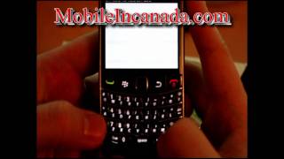 How to enter unlock code on Telus Blackberry Bold 9700 instructions - www.Mobileincanada.com