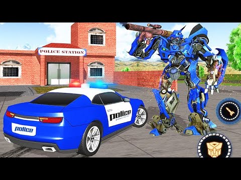 US Police Car Transform Robot War Rescue 2020 - Android Gameplay#2