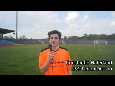 JSG Union Dessau - FC Grün Weiß Piesteritz 3:1 // 13.04.14 // Interviews