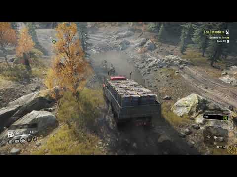 SNOWRUNNER Gameplay Walkthrough - Delivering fuel to Smithville dam - Part 6 (PS4)