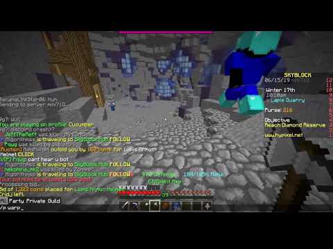 Skyblock on Hypixel/getting lapis armor(#roadto100subs