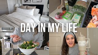 resetting after vacay, new bedding, meal prep, fridge restock, healthy cooking | DAY IN MY LIFE