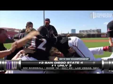 SDSU BASEBALL: AZTECS 4, UNLV 3 - MW CHAMPIONSHIP - 5/25/14